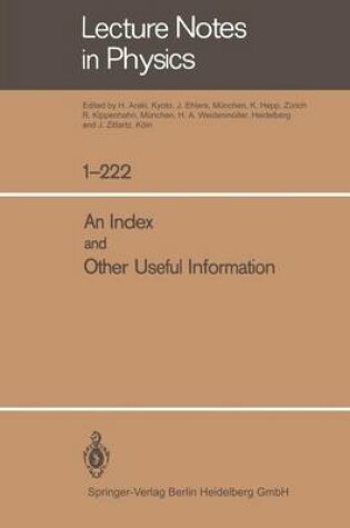 Cover of An Index and Other Useful Information