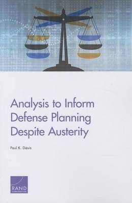 Book cover for Analysis to Inform Defense Planning Despite Austerity