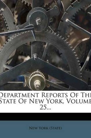 Cover of Department Reports of the State of New York, Volume 25...