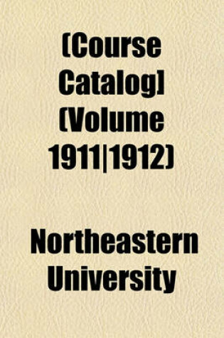 Cover of [Course Catalog] Volume 1911/1912