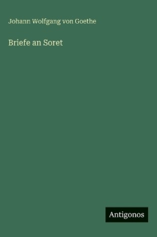 Cover of Briefe an Soret