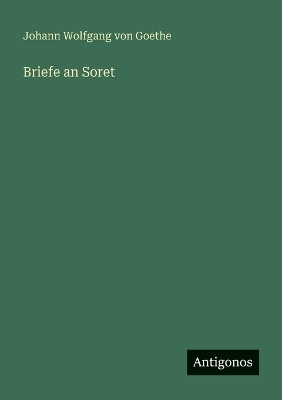 Book cover for Briefe an Soret