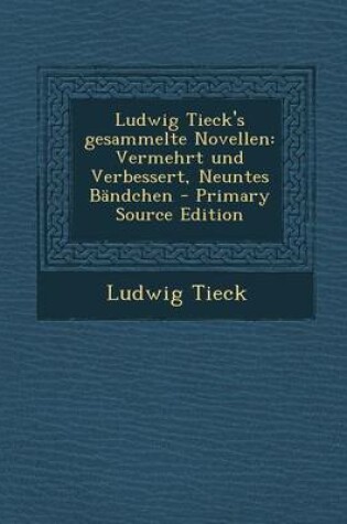 Cover of Ludwig Tieck's Gesammelte Novellen