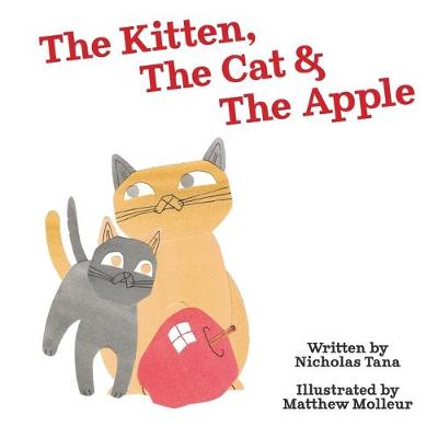 Book cover for The Kitten, The Cat & The Apple