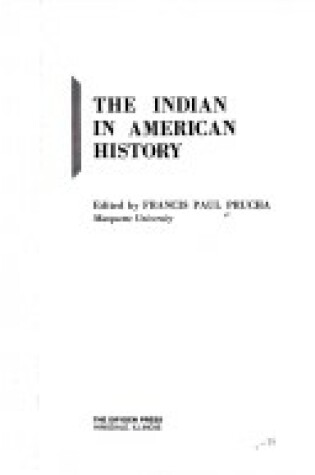 Cover of Indian in American History