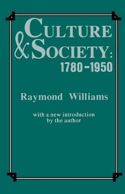 Book cover for Culture and Society, 1780-1950