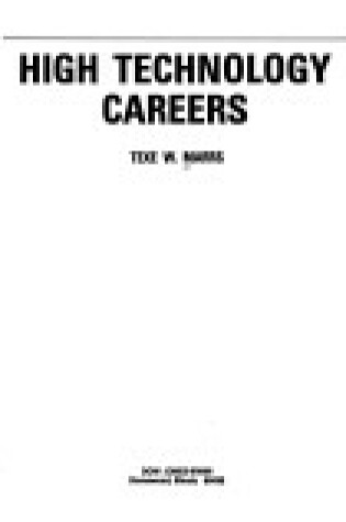 Cover of High Technology Careers