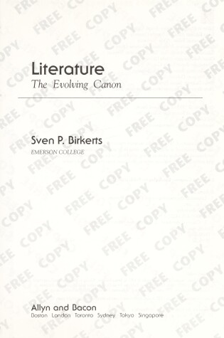 Cover of Literature