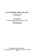 Book cover for Glastonbury Abbey Records at Longleat House