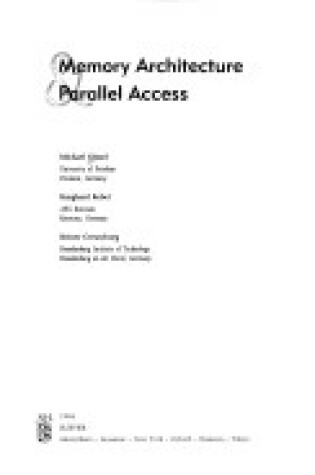 Cover of Memory Architecture and Parallel Access