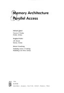 Book cover for Memory Architecture and Parallel Access