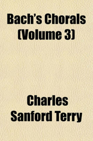 Cover of Bach's Chorals (Volume 3)