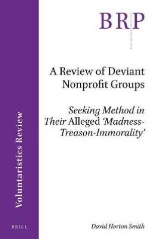 Cover of A Review of Deviant Nonprofit Groups