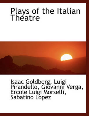 Book cover for Plays of the Italian Theatre