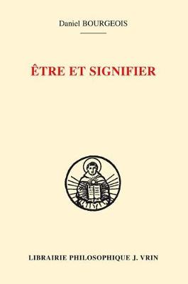 Cover of Etre Et Signifier
