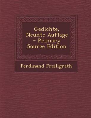 Book cover for Gedichte, Neunte Auflage