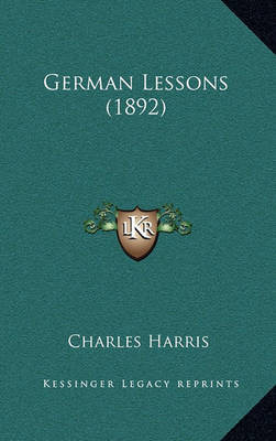 Book cover for German Lessons (1892)