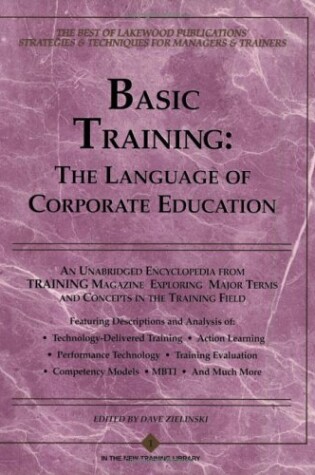 Cover of Basic Training: the Language of Corporate Educatio Education 3e Bk1 (Paper Only)