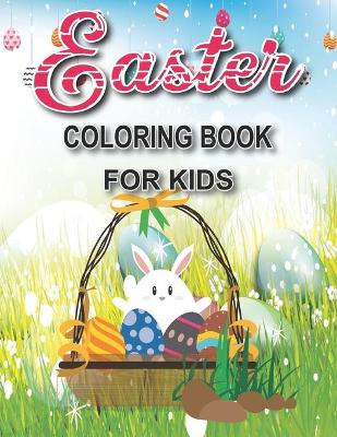 Book cover for Easter coloring book for kids