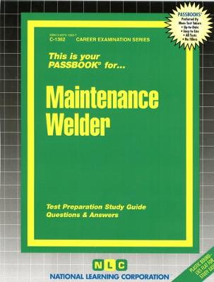 Book cover for Maintenance Welder