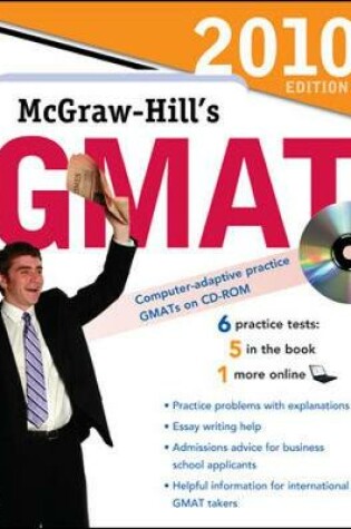 Cover of McGraw-Hill's GMAT with CD-ROM, 2010 Edition