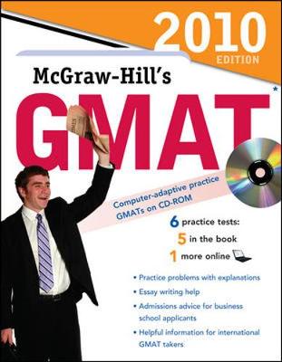 Book cover for McGraw-Hill's GMAT with CD-ROM, 2010 Edition