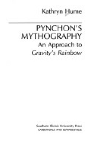 Cover of Pynchon's Mythography