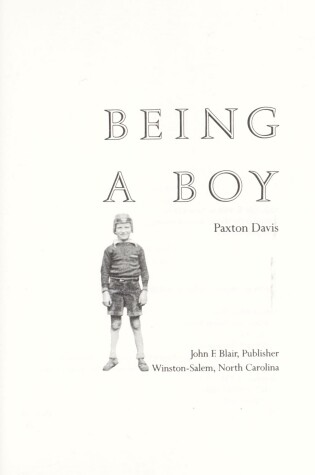 Cover of Being a Boy