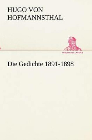 Cover of Die Gedichte 1891-1898
