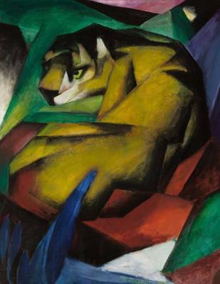 Book cover for The Tiger, Franz Marc. Blank Journal