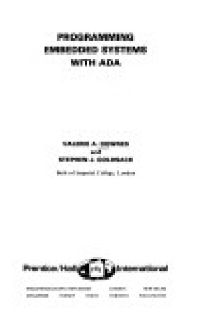 Cover of Programming Embedded Systems with ADA