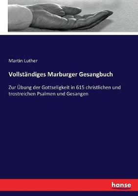 Book cover for Vollstandiges Marburger Gesangbuch