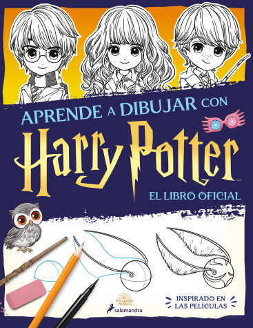 Book cover for Aprende a dibujar con Harry Potter (El libro oficial). Inspirado en las película s / The Official Harry Potter How-to-Draw