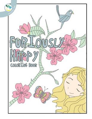 Book cover for Furiously Happy Coloring Book
