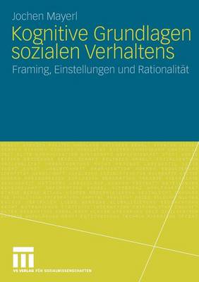 Book cover for Kognitive Grundlagen sozialen Verhaltens