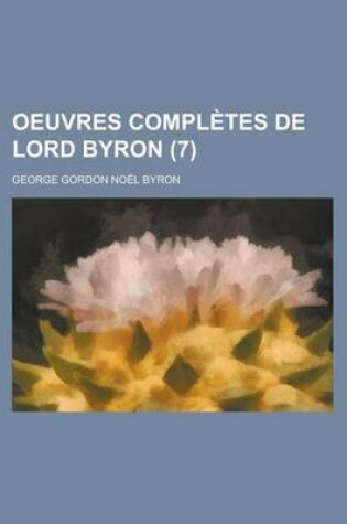 Cover of Oeuvres Completes de Lord Byron (7)