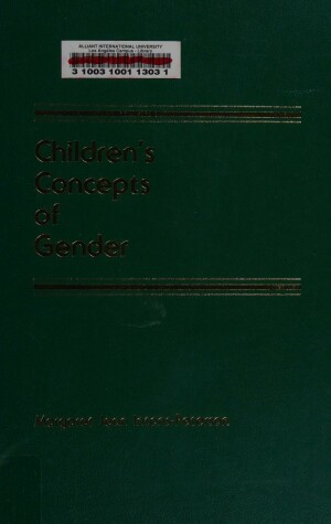 Book cover for Children's Concepts of Gender