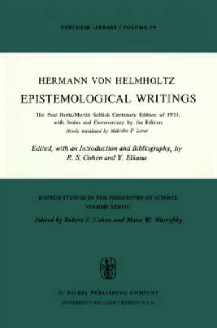 Cover of Epistemological Writings