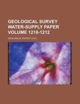 Book cover for Geological Survey Water-Supply Paper Volume 1210-1212