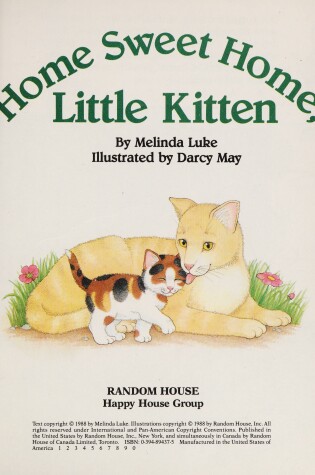 Cover of Home Sweet Home, Little Kitten