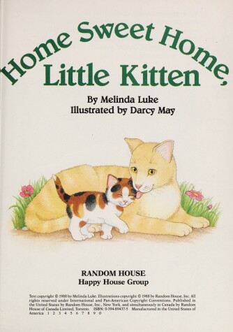 Book cover for Home Sweet Home, Little Kitten