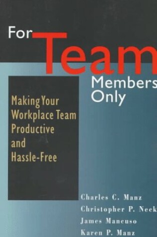 Cover of For Team Members Only