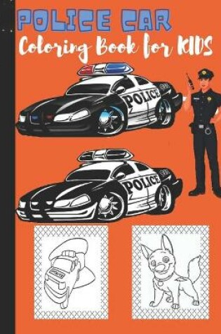 Cover of Police Car Coloring Book for Kids