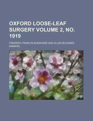 Book cover for Oxford Loose-Leaf Surgery Volume 2, No. 1919