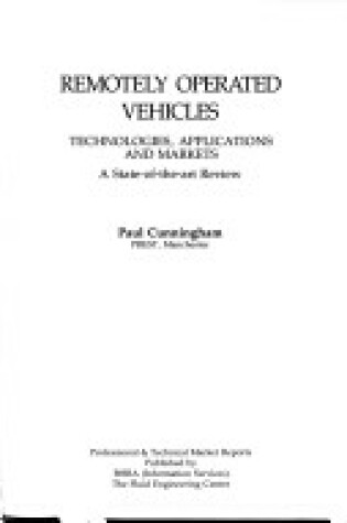 Cover of Remotely-operated Vehicles