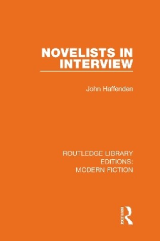 Cover of Novelists in Interview