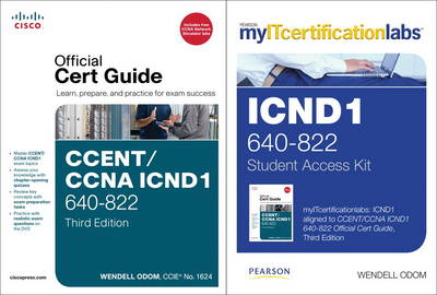 Book cover for CCENT/CCNA ICND1 MyITCertificationlab 640-822 Official Cert Guide Bundle