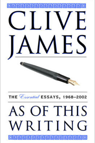 Cover of As of This Writing