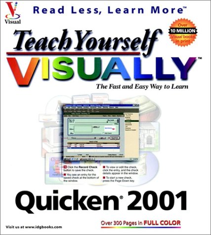 Book cover for Teach Yourself Quicken 2001 VISUALLY