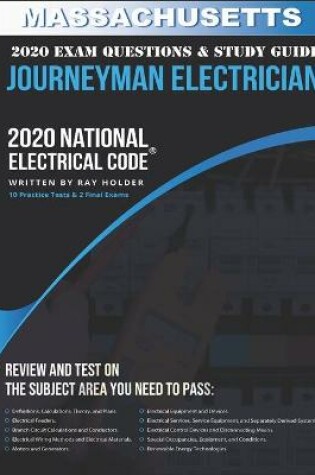 Cover of Massachusetts 2020 Journeyman Electrician Exam Questions and Study Guide